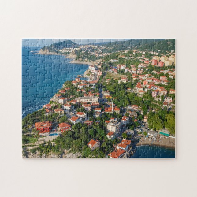 Quebra-cabeça Zonguldak, Aérea, Costa do Mar Negro da Turquia 2 (Horizontal)