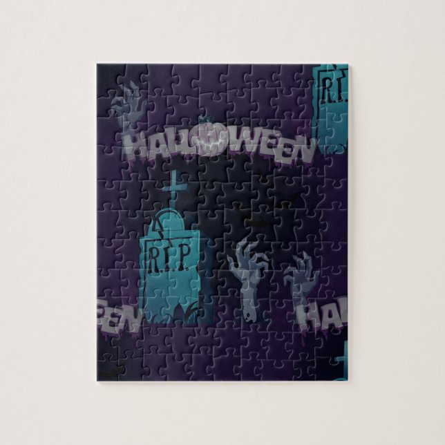 Quebra-cabeça zumbi de halloween (Vertical)