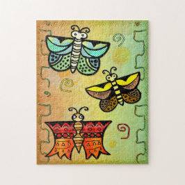 Quebra-cabeça Zuni Butterfly Folk Art