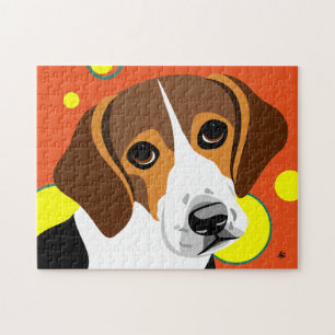 Quebra-cabeças de cães Beagle Coloridos