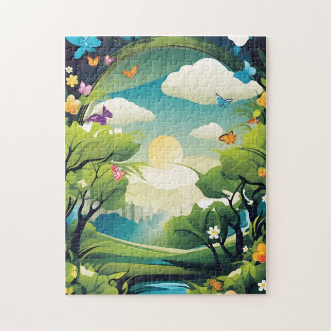 Quebra-cabeças de Paisagens de Verão (Vertical)