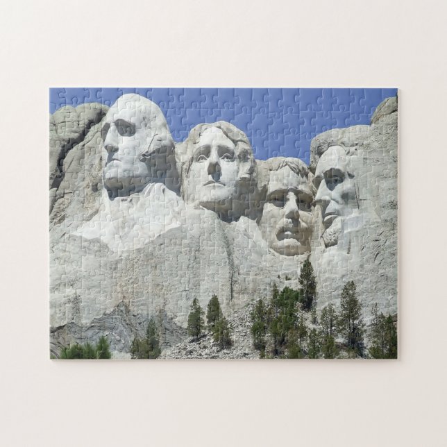Quebra-cabeças do Monte Rushmore. (Horizontal)