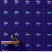 Quebra de café com gradiente azul