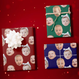 Quebra de presente personalizada no rosto do bebê