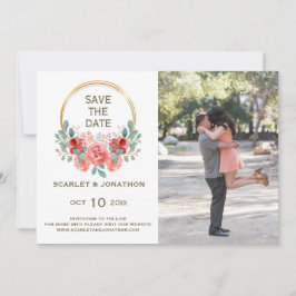 Quebra Floral De Aquarela Salva O Cartão com fotos