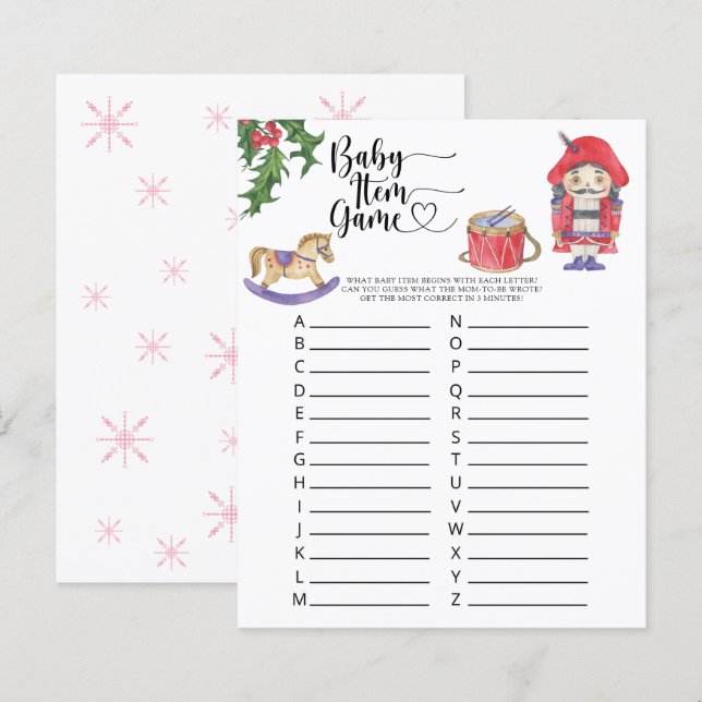 Quebra-Nozes - Jogo de Item Bebê (Frente/Verso)