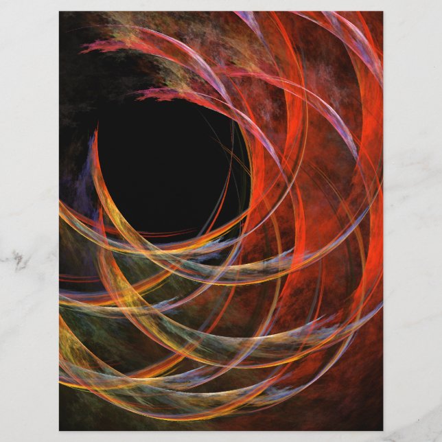 Quebrando a Abstrato de arte circular (Frente)