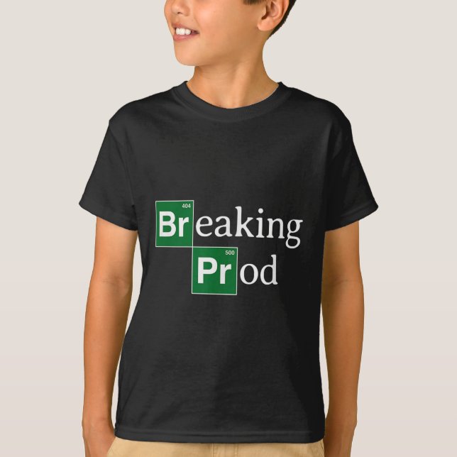 Quebrando camiseta Meme Dev's Engraçado no tes (Frente)