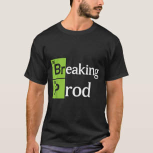 Quebrando camiseta Ops Do Dev Engraçado Do Prod.pn
