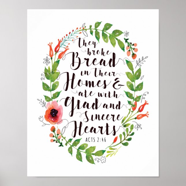 Quebraram pão no Impressão de Arte Homens (Frente)