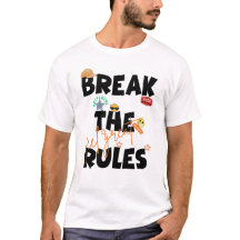 Quebre As Regras - Camiseta Gráfica Streetwear