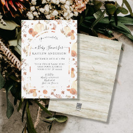 Queda Abóbora Pumpkin Botânica Aquarela Bebê Flora