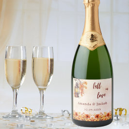 Queda amor flores laranja folhas casamento