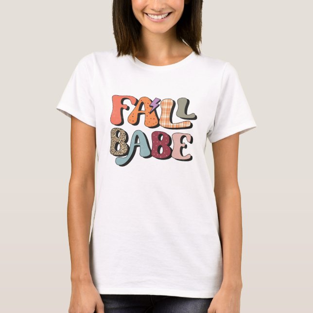 Queda Babe Ação de Graças T-Shirt (Frente)