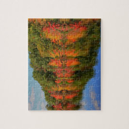 Queda bonita no quebra-cabeça de Nova Inglaterra