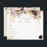 Queda Chá de panela Floral Dourado de Flor Selvage<br><div class="desc">Esta design de Cobra Selvagem é a escolha perfeita para um Chá de panela elegante. A combinação de técnicas delicadas de aquarela, flores silvestres inspiradas no outono e elementos de ouro elegantes cria uma atmosfera charmosa e sofisticada. A paleta colorida captura a essência da temporada de outono, apresentando matizes quentes...</div>