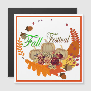 Queda Cores Sunshine Foliage Pumpkin Magnet Floral
