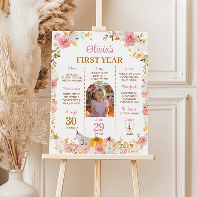 Queda da moça de abóbora no primeiro ano Poster (Criador carregado)