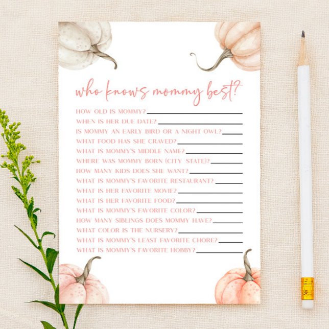 Queda de abóbora rosa que conhece o jogo de Chá de (Criador carregado)