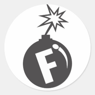 queda de adesivos de bomba-f