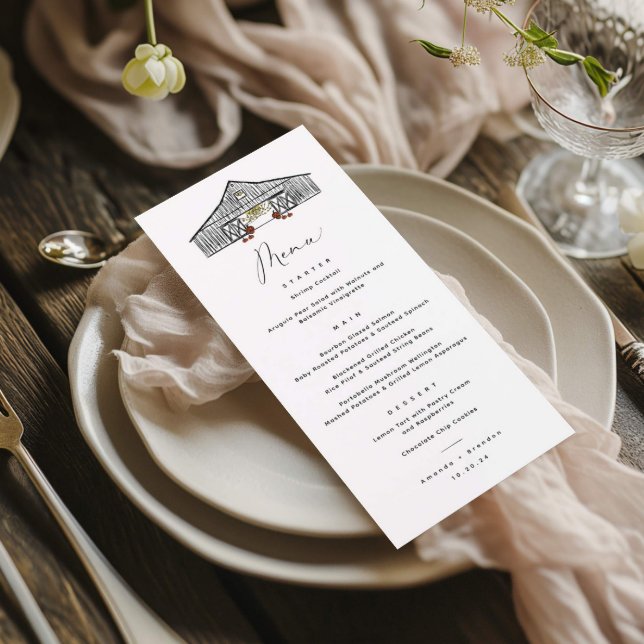 Queda de Celeiro com o Menu de Casamento de Pumpki (Criador carregado)