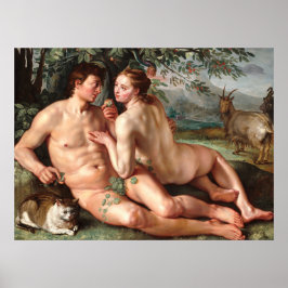 Queda do Homem - Hendrick Goltzius Poster de Belas