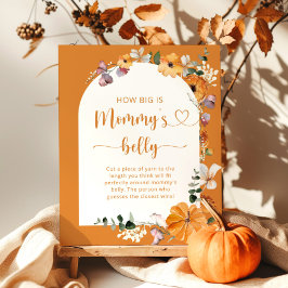 Queda do tamanho do poster de jogo de barriga de m