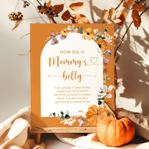 Queda do tamanho do poster de jogo de barriga de m