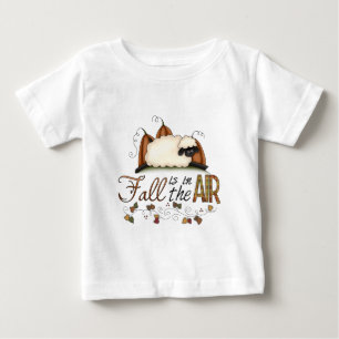 "Queda está no ar" Autumn Sheep Toddler Top