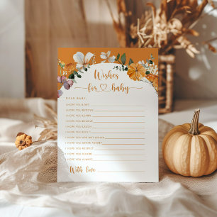 Queda floral Pequenos desejos de abóbora