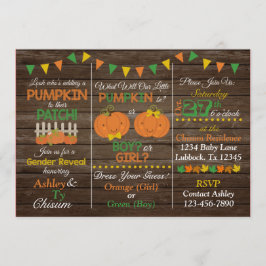 Queda Gênero Revelar Convite