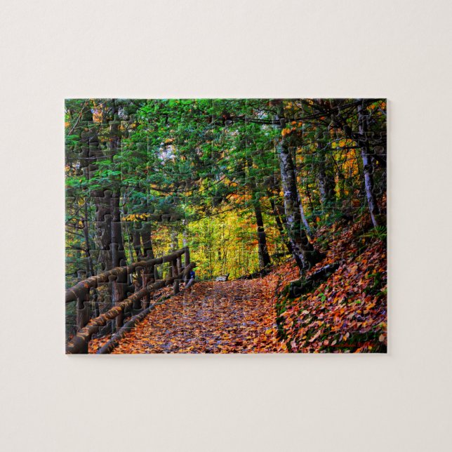 Queda no quebra-cabeça de Nova Inglaterra (Horizontal)