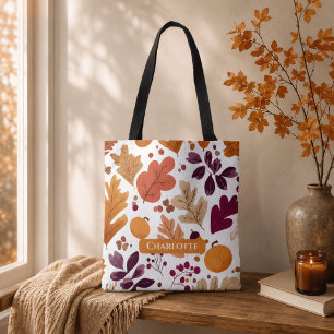 Queda Personalizada - Nome das Folhas e Bolsas do