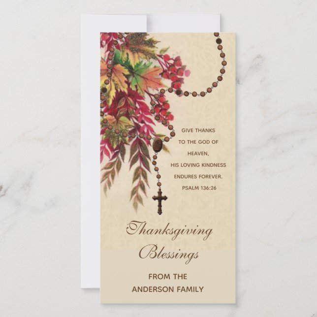 Queda Religiosa deixa Rosary Feriado de Ação de Gr (Frente)