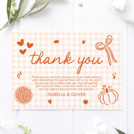 Queda Um Pequeno Cartões de agradecimentos De Pizz