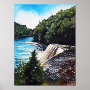 Quedas de Tahquamenon, impressão do poster de