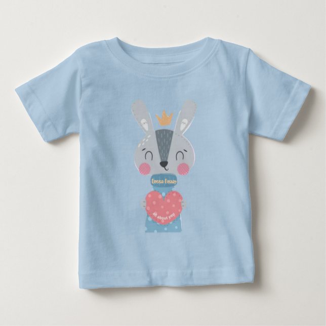 Queen Bunny Criança T-Shirt (Frente)