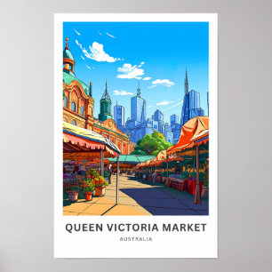 Queen Victoria Market Austrália Viagem Impressão