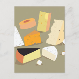 queijo por favor cartão postal