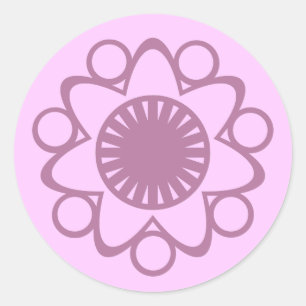 Queimada com adesivos da Flor de Vida, Lavanda