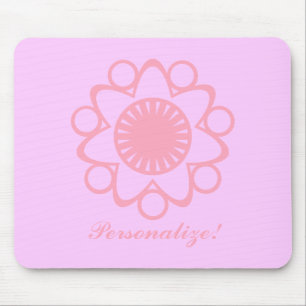 Queimando com o Mousepad da Flor de Vida, Rosa