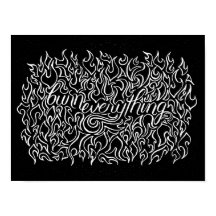 Queimar tudo - Impressão