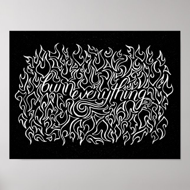 Queimar tudo - Impressão (Frente)