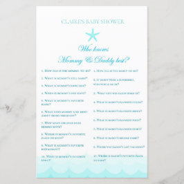 Quem conhece a mãe e o pai - Jogo Chá de fraldas