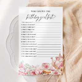 Quem Conhece A Menina De Aniversário Melhor Festa