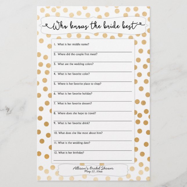 Quem conhece a noiva que ele disse que ela disse o (Frente)