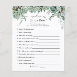 Quem Conhece Melhor a Noiva Jogo de Noiva