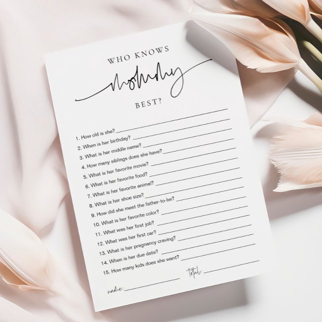 Quem conhece melhor as Mamães? Cartão de Jogo (Criador carregado)