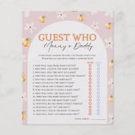 Quem Conhece O Jogo De Chá de fraldas De Abóbora E