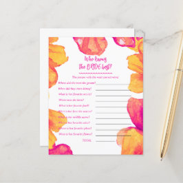 Quem conhece o jogo do Chá da Noiva